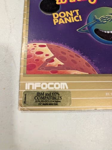 Hitchhikers Guide to the Galaxy  IBM PC Floppy Infocom 5.25 — photo 2