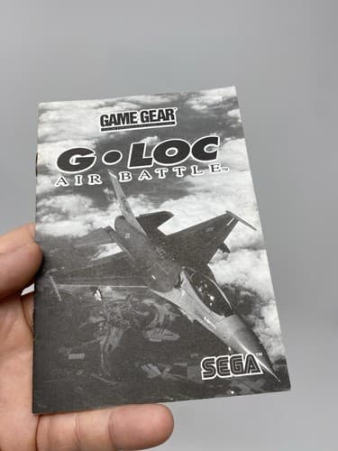 1991 G-LOC Air Battle Fighter Plane SEGA Game Gear MANUAL ONLY — photo 2