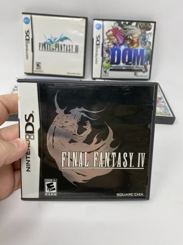 Nintendo DS Lot 5 CASES ONLY No Games Dragon Quest IX IV Final Fantasy III IV — photo 2