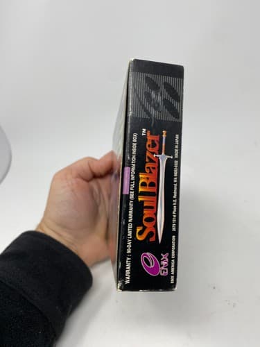 Soul Blazer SNES Complete CIB Complete Game Box Manual Poster Authentic Tested — photo 4