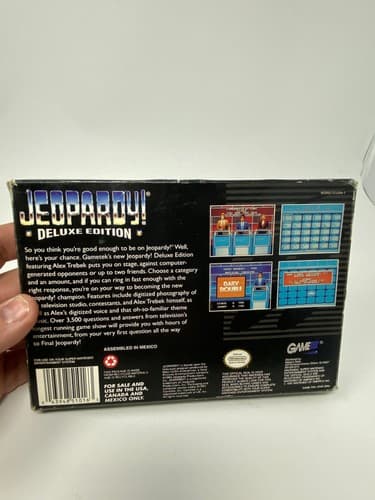 Jeopardy Deluxe Edition - Nintendo SNES 1993 - CIB W Box Manual Inserts - Tested — photo 6