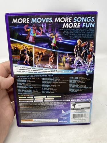 Xbox 360 Lot Of 4 Kinect game Disneyland Dance Central 2 Just Dance Ships Fast — photo 9