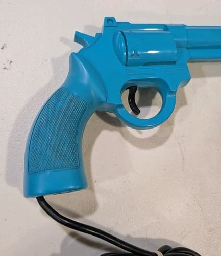 The Justifier Sega Genesis Sega CD Light Gun Lethal Enforcers Konami Blue Tested — photo 4