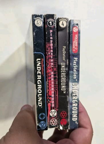 Lot of 4 PS1 PlayStation Underground Demo Series/Volume — photo 2