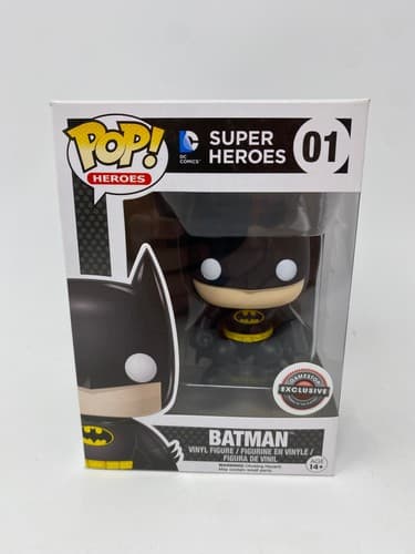 Funko Pop! Heroes Vinyl DC Comics Batman #01 Standard GameStop Exclusive