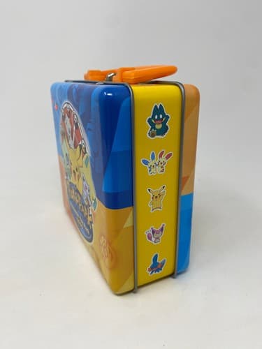 Pokemon 2005 Pokepark Mini Tin Case Collectible Pikachu Blue Orange Box — photo 2