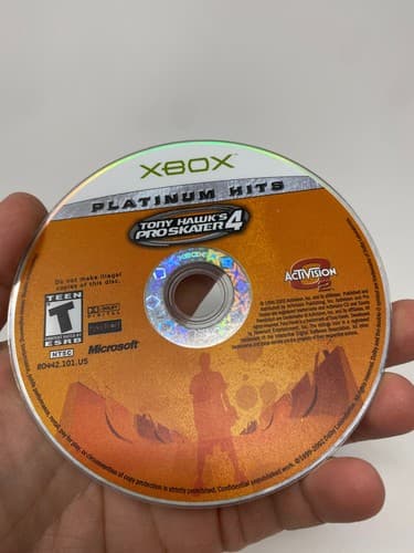 DISC ONLY- TONY HAWK'S PRO SKATER 4 PLATINUM HITS MICROSOFT ORIGINAL XBOX GAME — photo 3