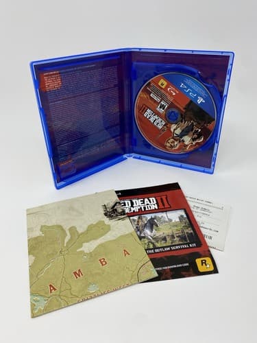 Red Dead Redemption 2  (Sony PlayStation 4) Discs Map Inserts Game Case — photo 4
