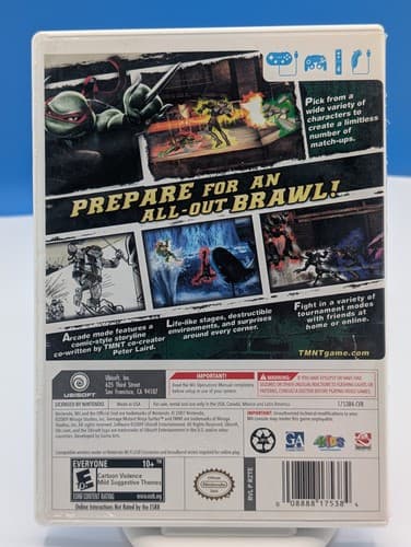 Teenage Mutant Ninja Turtles: Smash-Up (Nintendo Wii, 2009) CIB W/ Comic — photo 2