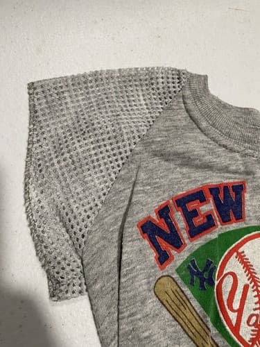 Vtg Made in USA 1989 Garan Inc New York Yankees Logo Print Shirt Kids Size Small — photo 2