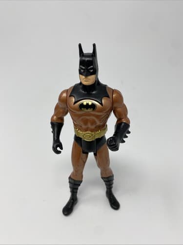 Vintage 1990 DC Comic Kenner BATMAN (Brown) Action Figure Approx. 4 3/4" H