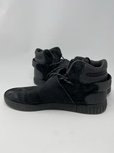 Adidas Tubular Invader Strap Shoes Sneakers Men's Size 12 Suede Black — photo 4