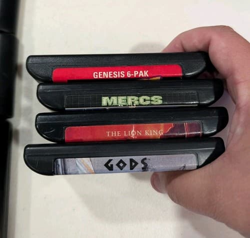 Lot Of 10 Sega Genesis Game Carts - Sonic, Pitfall, Lion King, NBA Jam, Pac-man — photo 6