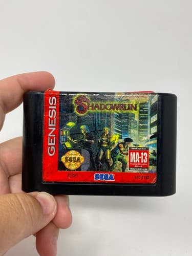 Shadowrun - Sega Genesis - Cartridge Only PARTS NOT WORKING Rare Game