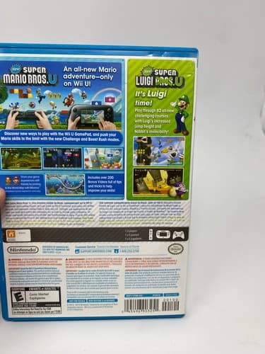New Super Mario Bros. U + Super Luigi - Nintendo Wii U 2012  - Complete & Tested — photo 4
