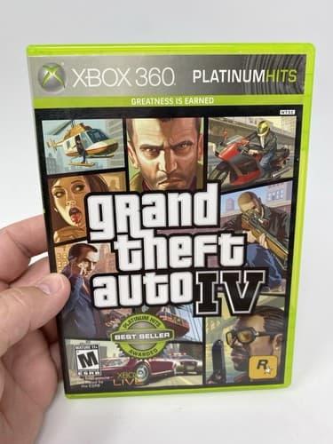 Grand Theft Auto IV - Xbox 360 - Platinum Hits Game And Case No Manual