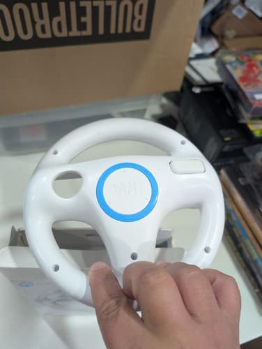 Wii Steering Wheel Nintendo Wii Video Game Controller Complete in Box — photo 7