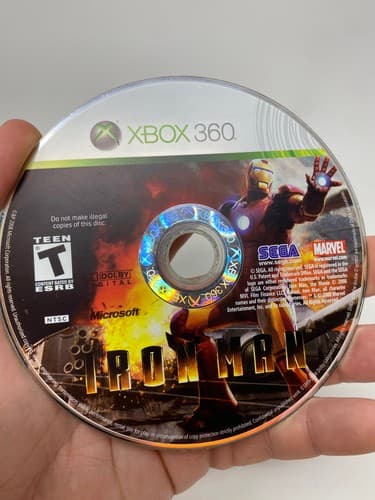 IRON MAN MICROSOFT XBOX 360 ORIGINAL GAME disc only tested — photo 2