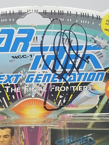 Star Trek Next Generation 1993 "Q" Action Figure Signed Jean De Lancie — photo 3