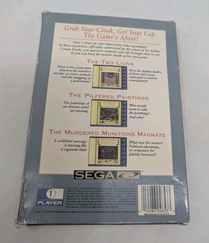 Sherlock Holmes: Consulting Detective Volume II 2 Sega CD Complete And Tested — photo 2