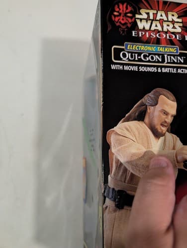 Hasbro Star Wars 1999 Episode 1 QUI-GON JIN Electronic Talking Action Figure NIB — photo 7