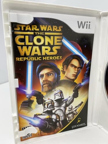 Star Wars the Clone Wars: Republic Heroes  (Wii) Game, Case, Manual CIB Complete — photo 8