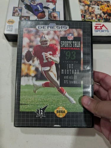 Lot Of 4 Sega Genesis Football/Rugby Games - Joe Montana, College — photo 5