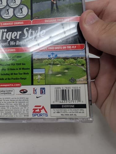 *RECALLED* Tiger Woods 99 Golf, South Park edition, 1st print (Playstation, PS1) — photo 3