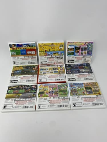 Nintendo 3DS Lot 9 Cases ONLY Mario Donkey Kong Kirby Star Fox Luigi Puzzle — photo 2