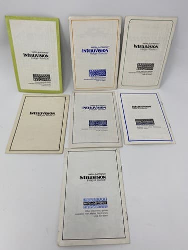 Lot of 7 Intellivision Mattel Activision Game / Console Manuals only — photo 9