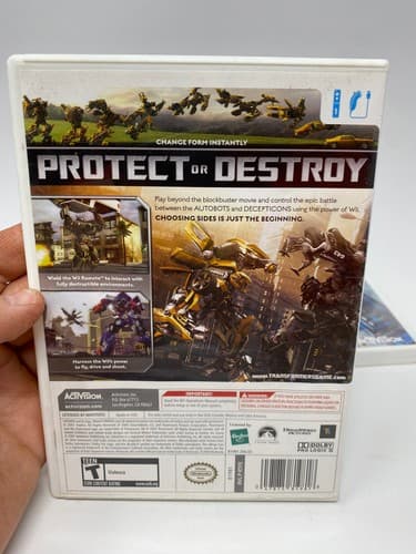 Lot of 2 Nintendo Wii Games - Transformers: The Game & Cybertron Adventures WORK — photo 3