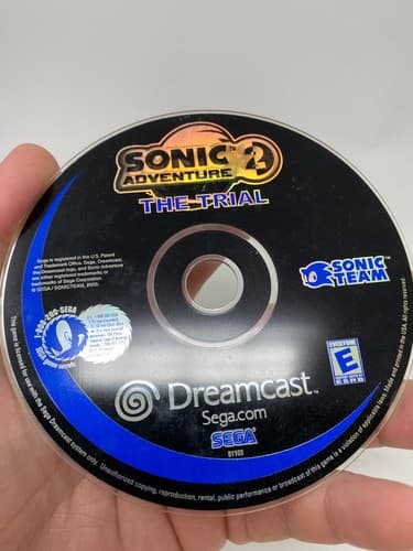 Sonic Adventure 2- The Trial Sega Dreamcast, 2000 Demo Sampler Game Disc Only — photo 3