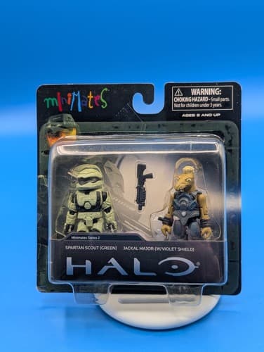 Halo Minimates Series 2 Spartan & Jackal New Detached Card