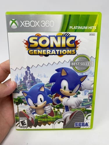 Sonic Generations Xbox 360 Platinum Hits CIB Complete with Manual TESTED