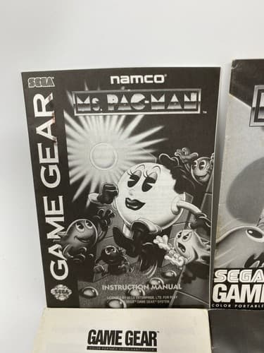 Lot of 5 Sega Game Gear MANUALS ONLY Ms Pacman Columns Joe Montana Aladdin — photo 5