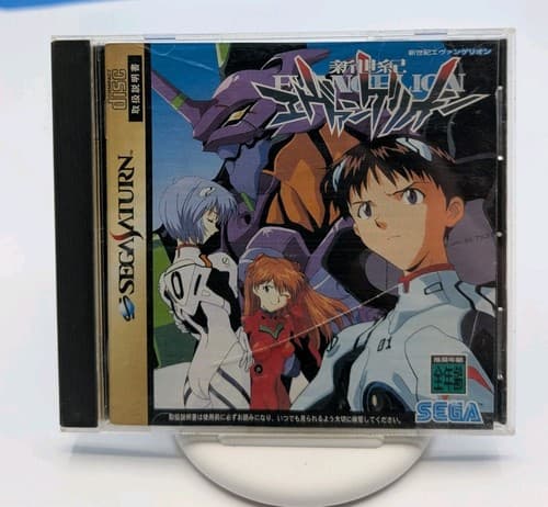 Neon Genesis Evangelion  SEGA SATURN Japanese Retro Games W/Manual - US Seller