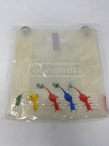 Nintendo TOKYO Pikmin Clear PVC Tote Bag White Nintendo Logo Japan Import — photo 2