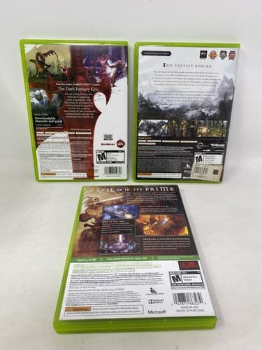 Lot Of 3 Xbox 360 Dragon Age Origins Elder Scrolls Skyrim Diablo III Ships Fast — photo 2