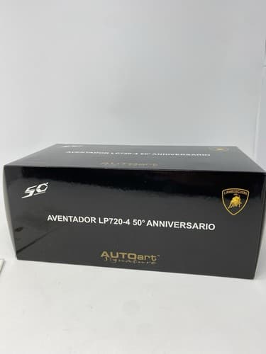 Autoart 1/18 Lamborghini Aventador Lp720-4 50Th Anniversary White Perfect New — photo 2