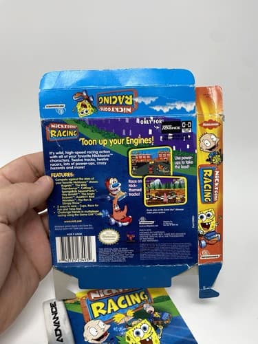 Nicktoons Racing (Nintendo Game Boy Advance GBA) Box Only No Game — photo 7