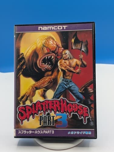 Splatter House Part3 Mega Drive MD Namco Used Japan Boxed Tested No Manual 