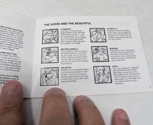 Gameboy Teenage Mutant Ninja Turtles Fall Of The Foot Clan Instruction Manual — photo 6
