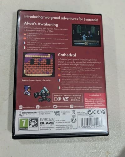Blaze Evercade Alwa's Awakening/Cathedral Dual Game Cartridge No Manual  — photo 3