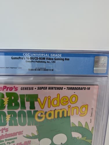GamePro's 16 Bit Video Gaming Magazine January 1993 Bart's Nightmare CGC 7.5 — photo 3