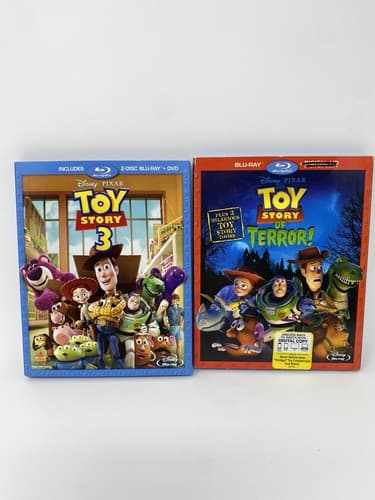 Toy Story 3 + Toy Story Of Terror Blu-Ray Lot Of 2 Ships Fast