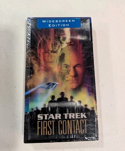STAR TREK FIRST CONTACT WIDESCREEN VHS Sealed w/ Lenticular Cover Paramount 1997