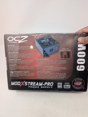 OCZ Mod X Stream-Pro 600W Power Supply Brand New Sealed — photo 9