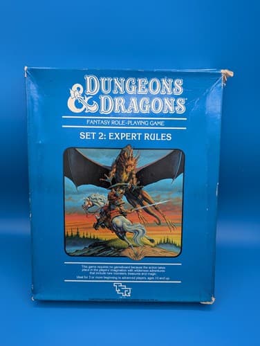 Dungeons and Dragons Expert Rules Set 2 Boxed 1983 TSR, Plus Extras, No Dice 