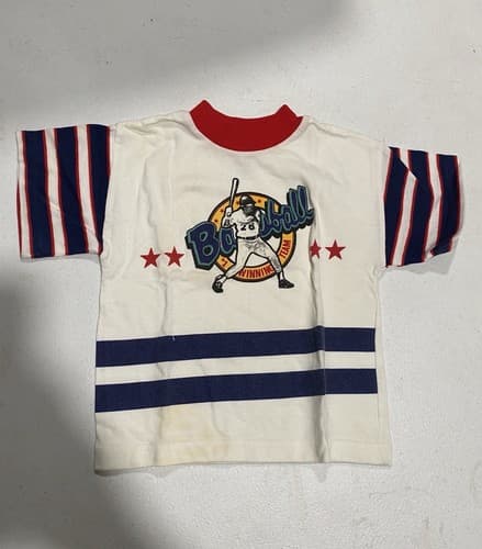 Vintage 1990s Buster Brown Toddler Shirt Size 2 Baseball #1 Winning Team Fast