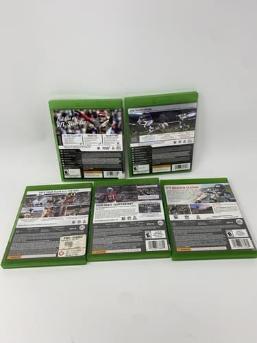 Madden NFL Game Lot of 5 (Microsoft Xbox One) 15 16 17 19 20 Brady Gronkowski — photo 2